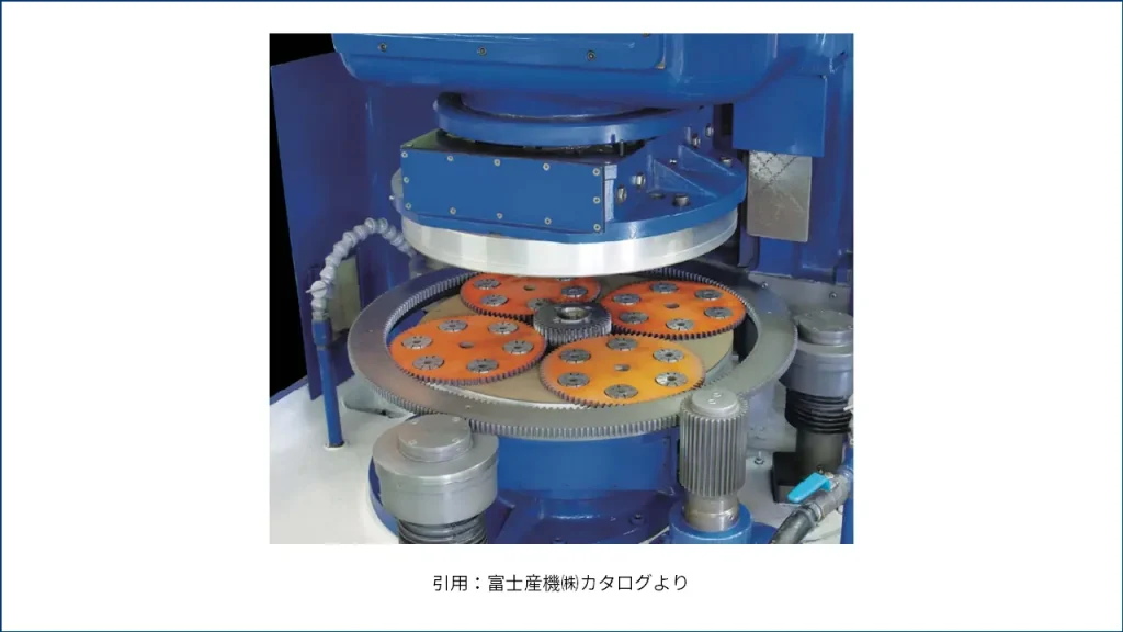 揺動型両面研磨機